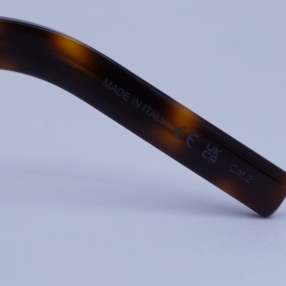 Saint Laurent SL534 SUNRISE 012 Sunglasses Havana Rectangle Frame, Brown Lenses - Picture 10 of 11